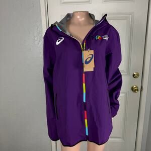 NEW Asics Women's Jacket L Coat World Athletics Championships Oregon 2022 H4-21